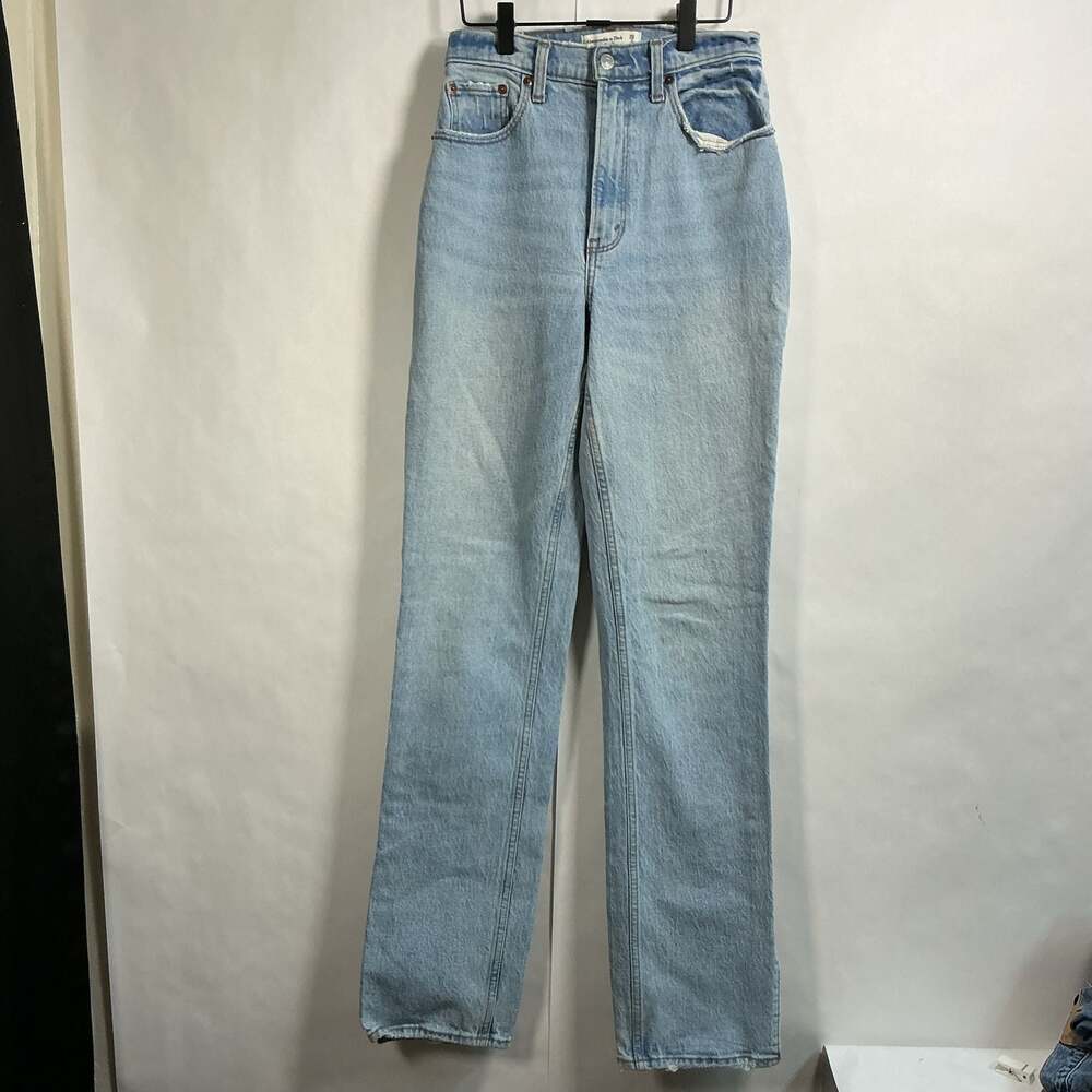 Vintage  Y2K Abercrombie & Fitch Ultra High Rise Straight Jeans w/Hem Slit